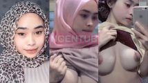 Hijab Pink Cantik Pamer Tubuh Mulus HD Video